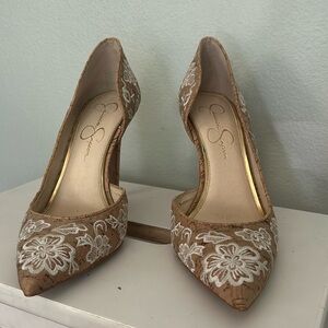 Jessica Simpson Cork heels.